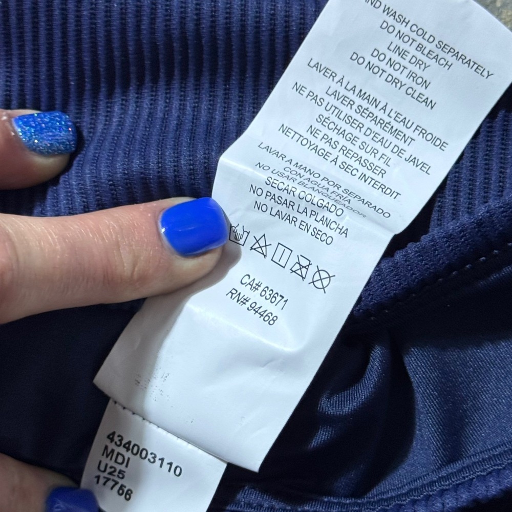 NWT Roxy Cobalt Bikini Bottoms Womens Large‎ Low Rise Hipster UPF 50+ Swim - Picture 8 of 8